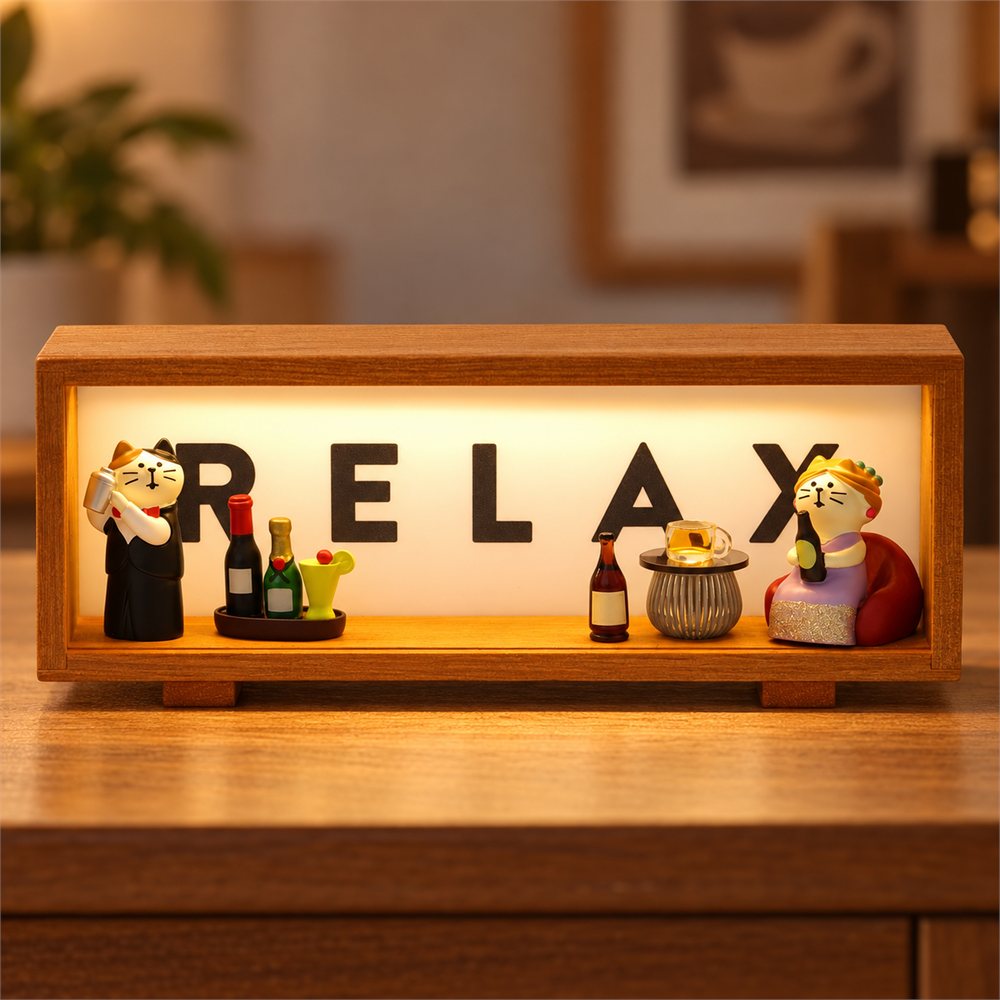 Coffee Bar Shadow Box Light, Miniature Cafe Desk Decor, Coffee Lover Gift